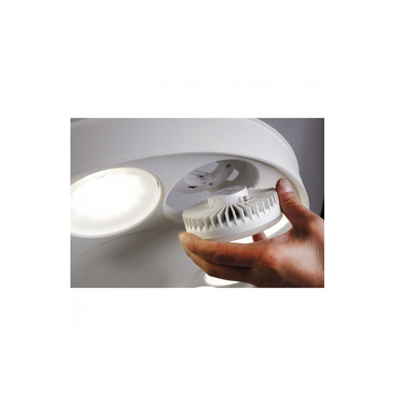Lumilab, verwisselbare led unit fitting voor Gunther serie